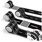 HFKPJRT Removable Toy Car Road Tape Stickers for Kids, 4 Rolls Roadway Tape with Curves, Black Residue Free Road Car Track Tape for Kids Birthday Party Racing Party Decoration, 2 Inch Wide 65 FT Long
