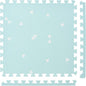 Popsykosy Premium Exercise & Baby Foam Play Mats - Stylish & Large Non-Toxic Puzzle Floor Mat - 6 Tiles - Spacious 6ft x 4ft - Peel-Resistant Reinforced - Soft, Thick, Waterproof - Triangle Blue