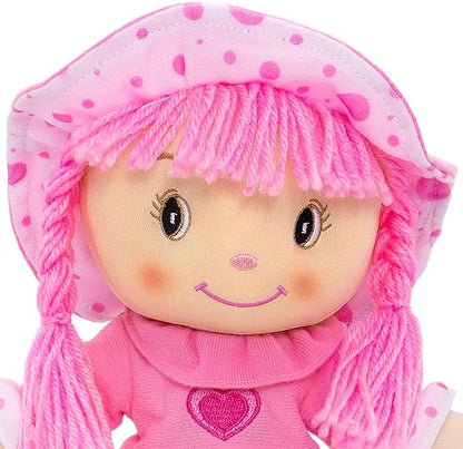DIBSIES Personalized Sweetheart Cuddle Doll - 14 Inch (Pink)