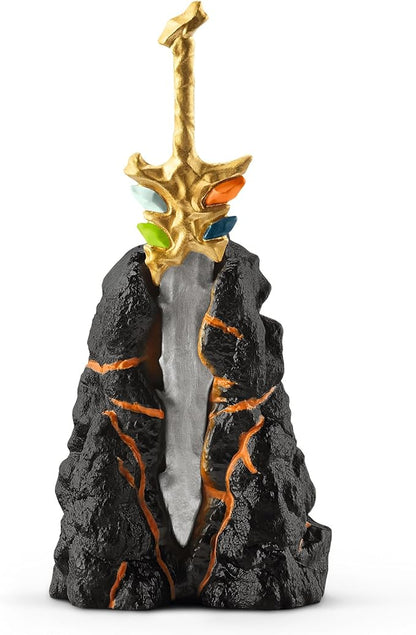 Schleich Eldrador Creatures - 5 PC Fantasy Creature Set - Ice Wolf, Lava Hound, Rock Beast and Sword Figure Playset - Animal Monster Figurines for Boys and Girls - Durable Fun Toys for Kids Ages 7+