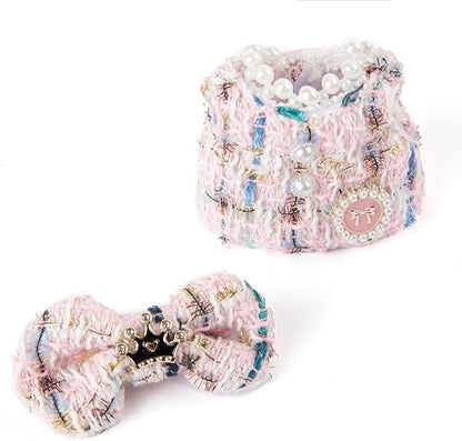 Premium Doll Clothes for Labubu - Luxury Chic Style Set for 17cm Dolls, Doll Outfit for Display, Collectors, Gift - Cute Miniature Fashion Accessories - Pink Crown (No Dolls)