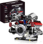 Le Mans Race Car Engine Building Blocks Kit,V8 Engine Model That Work Toy,with Motor & APP Control for 6+ Years Kids Adults (700 Pieces)