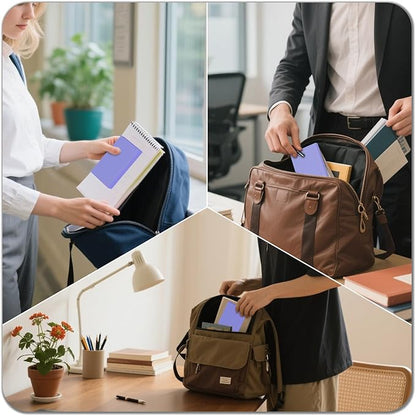 250 Count Index Cards 3x5 Inch 180gsm, Heavy Weight Purple Color Flash Card (50 Sheets Each), Note Taking for Students, Teachers, Professionals, Study Note Cards for Office Home School