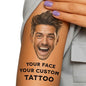Party Pack 12-Pack - Custom Temporary Tattoos with Your Face | Funny Personalized Face Tattoos for Parties, Weddings & Events | Unique Fake Tattoos with Photo | Made in USA