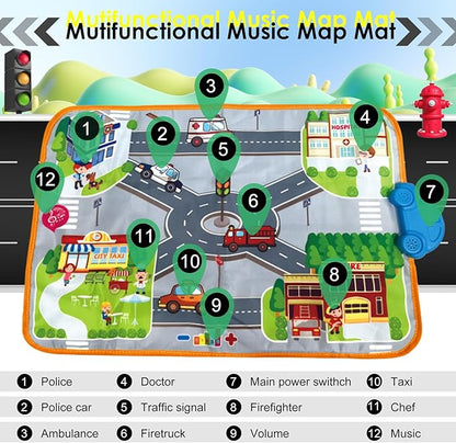 Musical mat Infant Toys one Year Old boy Birthday Gift First Birthday Gifts for Boys Gifts for 1 Year Old Boys 1st Birthday Gifts boy