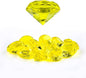 Niceup 26PCS Yellow Fake Diamonds Big Gem Toys, 1.5in Pool Diving Gems Acrylic Plastic Gemstones for Kids, Party Décor Jewels Treasure Hunt Hiding Sensory Bin Filler Toys Craft Supplies