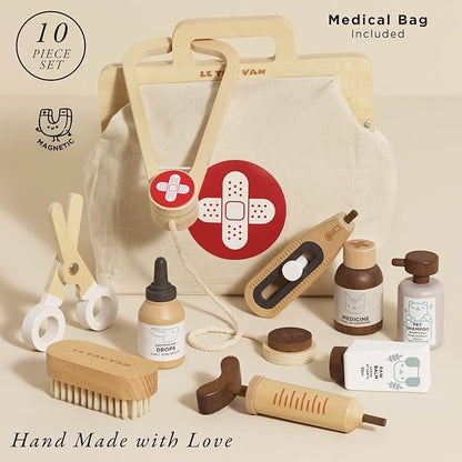 Le Toy Van – Animal Vet Set | Wooden Role Play Set - Suitable for Ages 3+ Years