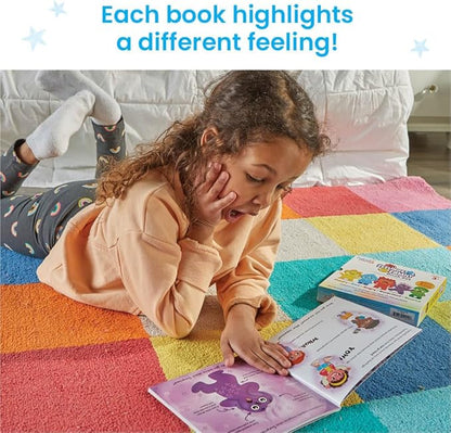 hand2mind Feelings Family Core Emotions Book Set, Social Emotional Books for Kids, Calm Down Corner Supplies, Calming Corner Items Kids, Toddler Learning Activities, Preschool Classroom Must Haves