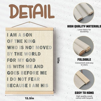 Boat Wades Inspirational Christian Wooden Poster Hangers 12x16 Inch,Boho Nursery Decor Boy Poster Hanger Frame,Bible Verse Nursery Decor Wall Hanging For Nursery Boys Room