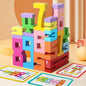 Wooden Number Building Blocks -20PC,Digital Building Blocks,Stacking 1-10 Number BlocksToy for Kids,Balance Competition Game, Math Learning Educational Gift for 3+ Years Old Boys Girls