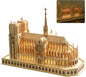 3D Wooden Puzzles for Adults,Notre Dame de Paris Church Model Kit for Adults to Build,Led Light DIY Games Gift on Birthday Christmas,Building Puzzle 266 Pcs
