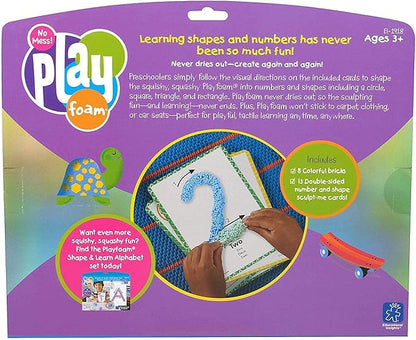 Educational Insights Playfoam Shape & Learn Numbers Set, Flash Card Set, Preschool Kindergarten Classroom Essentials, Ages 3+