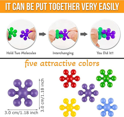 300 Pieces Interlocking Building Blocks STEM Toys, Educational and Creative Discs for Preschool Boys and Girls Aged 4-8, Safe and Durable Material, Endless Creative Possibilities