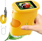 1000X Handheld Digital Microscope for Kids with 2.0" IPS Screen, Portable STEM Science Lab Toy, Rechargeable Pocket Microscope Educational Gift for Boys & Girls Age 4-6 8-12, Orange
