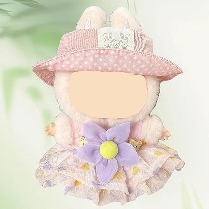 4 Pack—17cm Doll Clothes,Premium Doll Outfit with Accessories,Doll Princess Skirt,Cute Clothes Outfit for 17cm Dolls,End Dolls Fashion Clothing Set(No Dolls and Shoes) (Set U)
