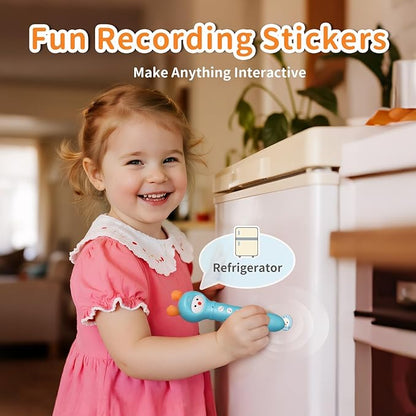 alilo Talking Pen Books Sets for Toddlers 2-6, Kids Learning Electronic Toys, Early Educational Gifts for Boys Girls, with 3 Interactive Audio Sound Books, 100 Talking Flash Cards, Alphabet