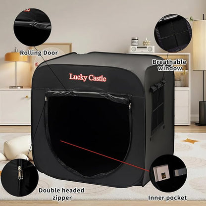 Sensory Tent for Kids, Lucky Castle Pop Up Tent for Children with Autism, ADHD, SPD- Calm Down Corner Helps Kids Relax, Reduce Anxiety & Improve Focus- PlayTent with Door & Window