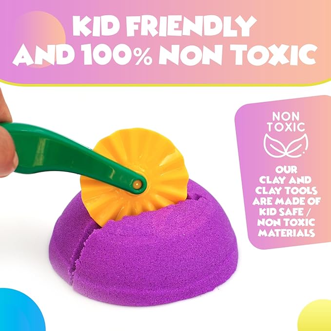 Clay and Play Dough Tools Six Piece Set - Ages 3 & Up DIMROM (47pcs)