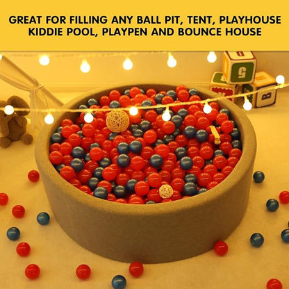 Ball Pit Balls Plastic Balls for Ball Pit Phathalate Free BPA Free Plastic Balls 100pcs 2.2" Set for Toddlers for Play Tent Tunnel