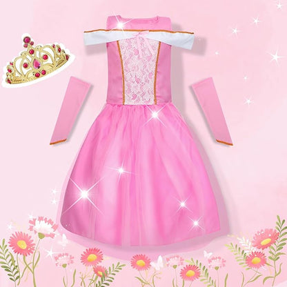 Princess Dress Up for Girls 4-6, Dress Up Clothes for Little Girls 3t-4t