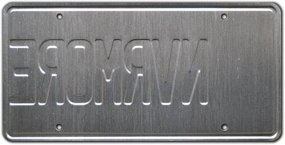 Wednesday | Nevermore Academy | Metal Stamped License Plate