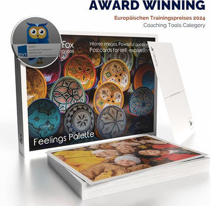 metaFox 'Feelings Palette' - 52 Cards for Self-expression, Coaching, and Therapy l Express and work with your emotions