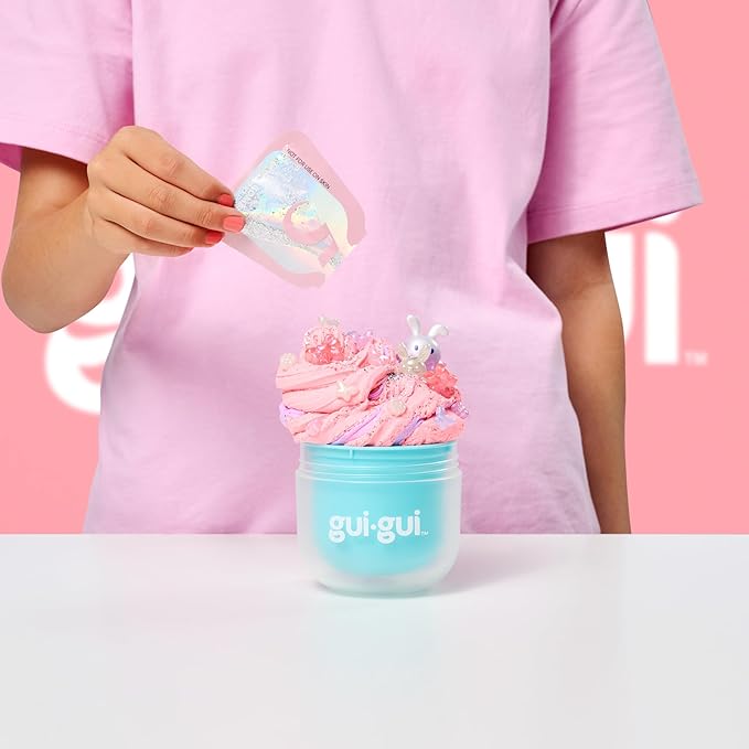 Gui Gui Scented Slime 2-Pack Bundle, Butter & Cloud, 5 Step DIY Process to Customize Your Ultimate Slime Glow-Up, Resealable and Reusable Container, ASMR Experience