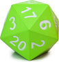 KESS Giant D20 Foam Dice: Oversized 20-Sided Dice for RPG and Collectors - 6 Vibrant Colors, Perfect for Outdoor Fun in Backyard, Pool, Beach. Ages 6+ (Green)