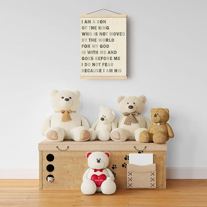 Boat Wades Inspirational Christian Wooden Poster Hangers 12x16 Inch,Boho Nursery Decor Boy Poster Hanger Frame,Bible Verse Nursery Decor Wall Hanging For Nursery Boys Room