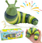 Cevioce Sensory Slug Fidget Toys,Fidget Slug Toys for Adults & Kids Party Favors,1 PC Cute Autism Sensory Toys for Autistic Children,Toddler Christmas Stocking Stuffers,Travel Toys for 1+ Year Old G