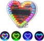 Soldering Practice Kit, ICSTATION Heart Shaped LED Light Soldering Project RGB LED DIY Electronic Kit for Beginners Diyers Student STEM Education and Father's Day Present