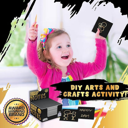 PURPLE LADYBUG Scratch Art for Kids - Crafts for Ages 8-12, Fun Creative Craft Activities for Kids, Teens, Summer, Camping, Travel, Gifts for Girls