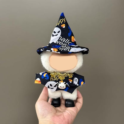 2PC Clothes for 17cm Dolls(NO Doll) Fashion Doll Clothes Halloween Outfit Set Cute Theme Designer Toys Dress Accessories for Collector Fans Display