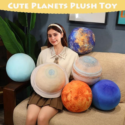 Ultra-ealistic 3D Planet ，Moon ，Earth，The Sun,Pillow Plush Toys,for Kids Teens Adults, for Teachers and Parents, Educational Toy Learning, 10.6 in (Mercury)