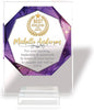 Custom Engraved Acrylic Employee Recognition Award – Personalized Appreciation Trophy for Corporate Excellence – Desk Display Plaque with Free Customization (Style #7)
