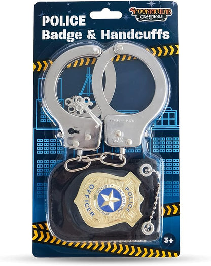 Spooktacular Creations Police Pretend Play Toy Set for School Classroom Dress Up Pretend Play, Detective Role Play Accessory, Easter Basket Stuffers, Birthday Party Favor Supplies