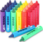 Epakh 24 Pieces Washable Crayons for Toddlers and Kids Easy Clean Colorful Crayons Shower Markers Toys Paint Art Supplies