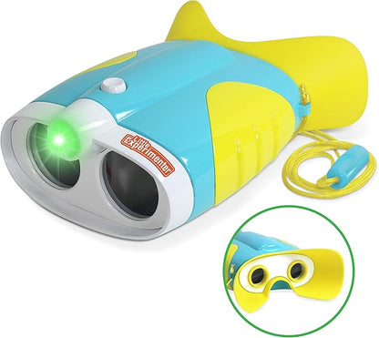 Little Experimenter Night Vision Binoculars for Toddlers & Kids, Flash Light & Face Comfort Rubber, Ideas, Outdoor Toys, Educational STEM Gifts for Boys & Girls Ages 3 4 5 6 Year Old
