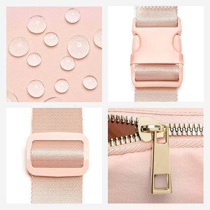 Gitus Gifts for 8 9 10 11 12 Year Old Girls Belt Bag Fanny Pack Crossbody Bags with Initial Letter Patch Cute Stuff Birthday Gifts for Teen Girls Women Personalized Trend Stuff (Coral Pink-S)
