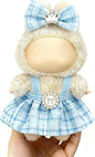 Clothes for LABUBU 17cm Doll (NO Doll), Outfit for LABUBU, Dress and Hairpin Set for LABUBU Dress Up, Fashion and Premium Dolls Accessories for LABUBU (Style C)