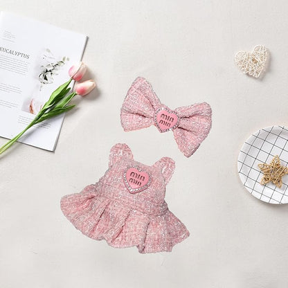 17cm Doll Clothes Jeans/Dress Accessories Premium Fashion Outfit Set for 17cm Dolls (NO Doll)(Colorful Shirt+Jeans/Dress)