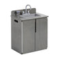 ECR4Kids Play Kitchen Sink, Wooden Playset, Grey Wash