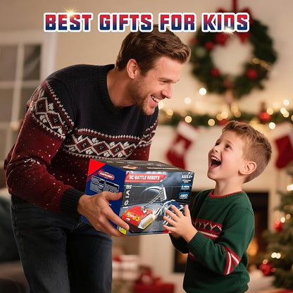 Remote Control Battle Robots, RC Fighting Robots Toys for Kids, Combat Robot STEM Toys, 4WD 2.4 GHz Remote Control Robot Set Birthday Gifts for Boys and Girls Age 5 & Up