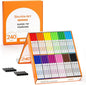 Shuttle Art 240 Pack Washable Super Tips Markers, 12 Assorted Colors Conical Tip Large Markers Bulk with a Box, Bonus Caps, Home Classroom School Supplies for Toddlers Kids Adults Students Teachers