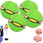Magic Meta Ball, Children's Bouncing Ball, Magic Metaball, Magical Flying Saucer, Bouncy Balls, Parent-Child Interaction, Interactive Pop-Up Time Delay Transformation Toy Outdoor (green-4, 6 lights)