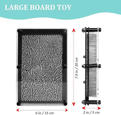 MICKYU Metal 3D Pin Art Sensory Toys Board Games for Kids 8-12