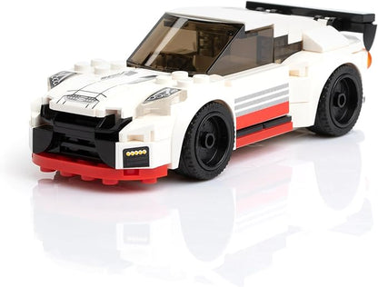 Block Builder Racing Car Building Block Set (229 Pieces). Racing Car Building Blocks for Kids and Adults