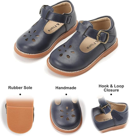 Felix & Flora Toddler Little Girl Mary Jane Dress Shoes - Ballet Flats for Girl Party School Shoes