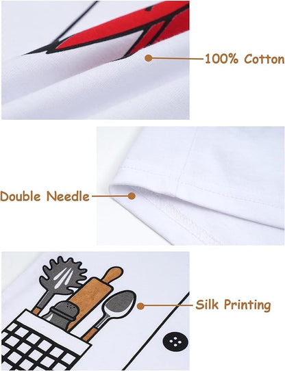 A&J DESIGN Pure Cotton Printed Pjs for 2-14 Years Kids, 2-Piece Long-Sleeved Pajamas Set