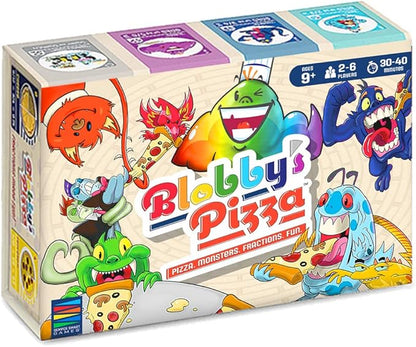 Semper Smart Games Blobby's Pizza Math Card Game: Crazy Fun Strategic Pizza Eating Contest Between Cute Monsters!